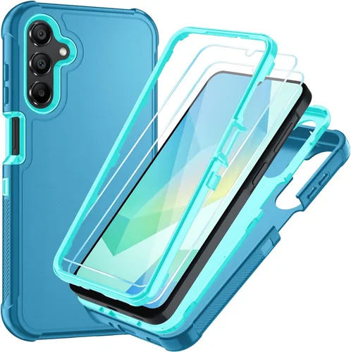Vista 13 de Funda para Samsung Galaxy A16 5G: Cubierta de Teléfono a Prueba de Golpes de 3 Capas con Protector de Pantalla HD, Protección Híbrida Protectiva