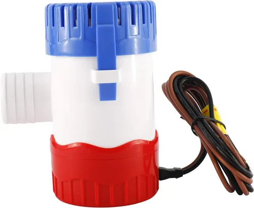 Vista 6 de DasMarine 1100GPH 12V 3.2 AMP 5.0 AMP Fusible 1.142 in ID manguera eléctrica marina sumergible sumidero bomba de agua de sumidero de sentina