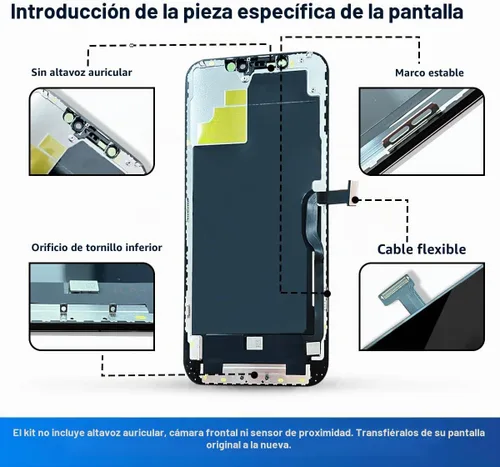Vista 7 de Kit de reemplazo de pantalla para iPhone 12 Pro Max de 6.7 pulgadas, pantalla LCD Full HD con digitalizador de pantalla táctil 3D Touch, ensamblaje
