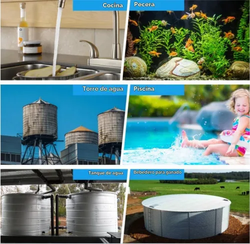 Vista 6 de Válvula de flotador automática de acero inoxidable 304, control de nivel de agua completamente automático, de 1/2 a 3/4 pulgadas para tanques
