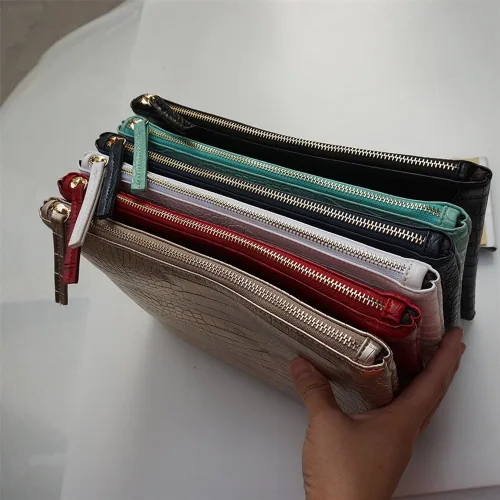Vista 6 de NIGEDU - Bolso de piel sintética para mujer grano de cocodrilo