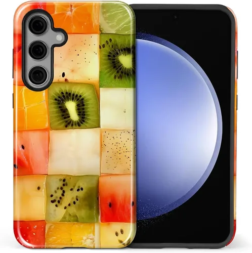 Vista 13 de Funda compatible con Samsung Galaxy S23, funda híbrida de protección rígida de 2 capas, a prueba de golpes, funda protectora resistente para Lata