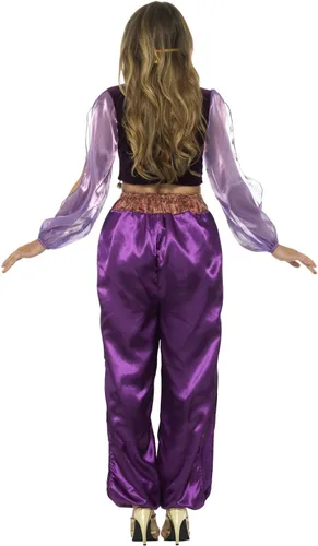 Vista 6 de Smiffys Disfraz de princesa árabe para mujer, Morado