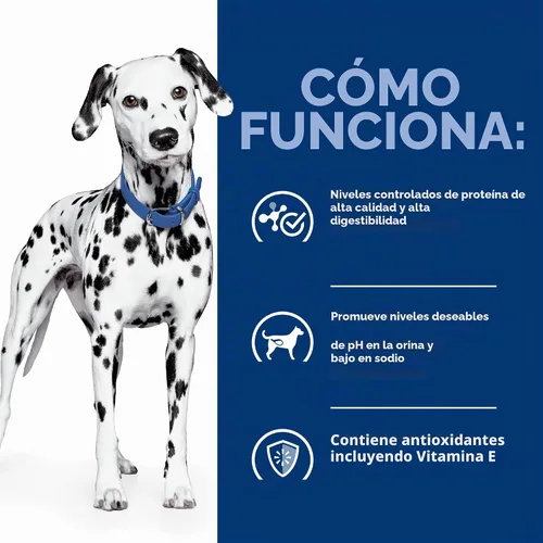 Vista 6 de Hill's Prescription Diet u/d Cuidado urinario Comida húmeda para perros #1 recomendada por veterinarios, receta de pollo, 13 onzas. Latas, paquete