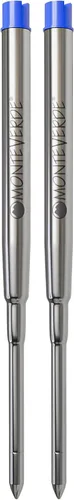 Vista 8 de Monteverde Recambio de bolígrafo de gel sin tapa para adaptarse a bolígrafos Sheaffer, punta fina, negro, 2 por paquete (S422BK)