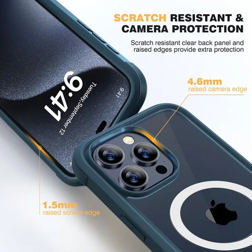 Vista 105 de DIACLARA - Funda transparente compatible con iPhone XR 6.1 pulgadas 2018