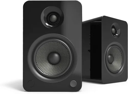 Vista 16 de Kanto YU4GB Altavoces alimentados con Bluetooth y preamplificador phono incorporado Apagado y encendido automáticos Control remoto incluido