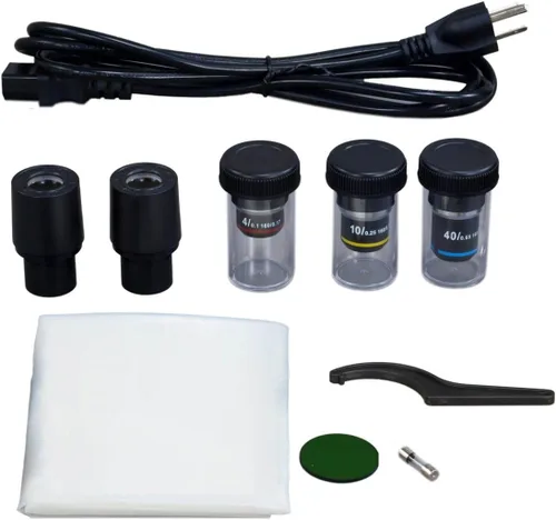 Vista 5 de OMAX Microscopio Trinocular compuesto de Siedentopf LED 40X-400X