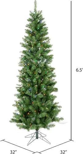 Vista 3 de Vickerman árbol de Navidad artificial, pino Salem, sin luces, de 45
