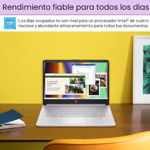 Vista 7 de HP 14 Laptop Student Business 2025 Flagship Computer, Copilot de IA, CPU Intel de 4 núcleos de 13ª generación, 16GB de RAM, 628GB de almacenamiento