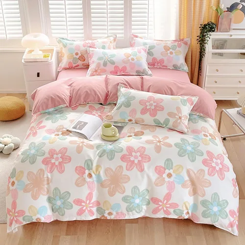 Vista 27 de Juego de funda de edredón de oso lindo tamaño individual, 3 piezas, ropa de cama suave y neutra calmante y acogedora, juego de funda de edredón