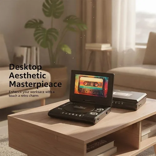 Vista 9 de Reproductor de DVD portátil con pantalla de 7.8" y giro de 270°