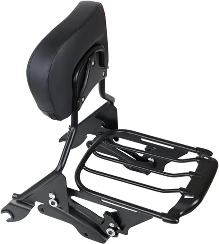 Vista 7 de AUFER - Respaldo acolchonado vertical desmontable y soporte para equipaje para motocicleta + kit de accesorios de acoplamiento de 4 puntos de dos