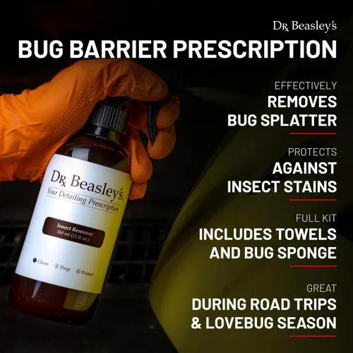 Vista 2 de Dr. Beasley's Prescripción de barrera de insectos para auto - Eliminación completa de insectos y protección, descompone y elimina las manchas
