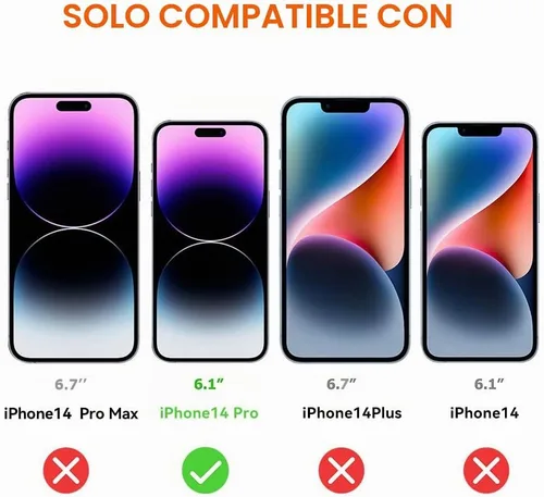 Vista 6 de Protector de pantalla para iPhone 14 Pro, protector de pantalla de luz azul, paquete de 3 unidades, vidrio templado antiluz azul para iPhone 14 Pro