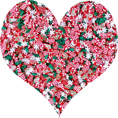 Vista 37 de Chispitas Falsas Chispitas Falsas de Navidad Chispitas Falsas de Caramelo Chispitas de Arcilla Polimérica Chispitas Poliméricas Rebanadas de Arcilla