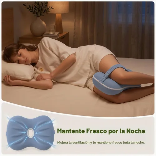 Vista 6 de Almohada de rodilla para personas que duermen de lado, almohada refrescante entre las piernas para dormir de lado, almohada de espuma viscoelástica