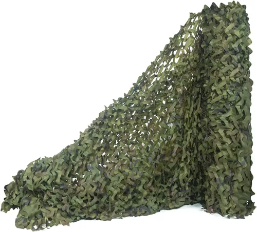 Vista 9 de WINWAY - Red de camuflaje en rollo a granel, malla para sombrilla, ideal para caza, tiro, decoración de fiesta con tema militar Desert Camo