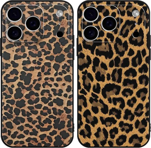 Vista 60 de Paquete de 2 fundas de teléfono con bonito estampado de guepardo para iPhone 7/8/SE 2020 / SE 2022 de 4.7 pulgadas, diseño de leopardo de lujo