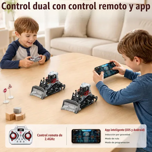 Vista 4 de 1/64 mini juguete de la niveladora de RC, vehículo de construcción