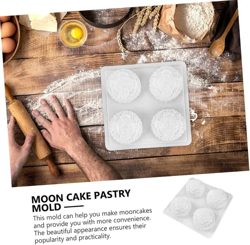 Vista 3 de COHEALI Molde de galletas de bricolaje molde de cocina para pastel de luna de cocina, molde de pastel de luna de bricolaje, molde de chocolate