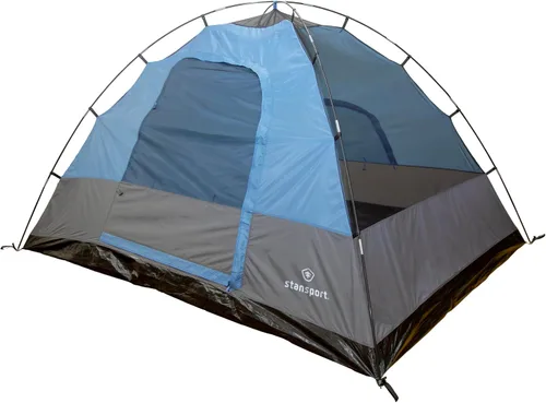 Vista 2 de Stansport Trinity River - Tienda de campaña para 6 personas, tienda de campaña familiar de 3 estaciones con lluvia de longitud completa, loft