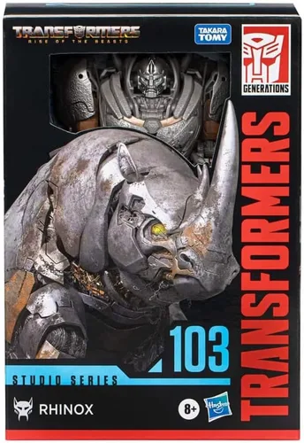 Vista 2 de Transformers Studio Series Voyager Class 103 Rhinox Rise of Beasts Figura de acción de 6.5 pulgadas