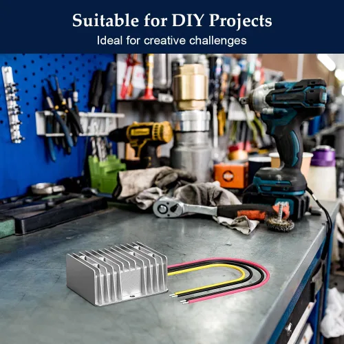Vista 4 de Convertidor CC de 12 V a 24 V, 15 A, 360 W, resistente al agua, transformador de corriente continua para automóvil, camión, vehículo, barco, motor