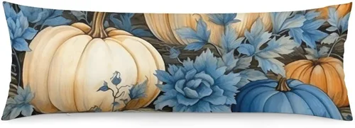 Vista 10 de Funda de almohada de cuerpo con diseño de bruja y escoba de Halloween, funda de almohada larga con cremallera, rectangular, suave, grande, funda