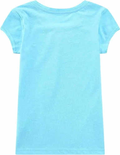 Vista 2 de Bienzoe Camiseta de secado rápido transpirable para niñas, NegroBlanco desteñidoRosa.