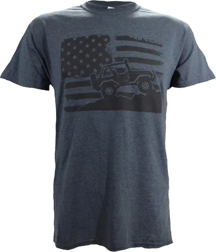 Vista 9 de Americana Off-Road en un oscuro Heather T Shirt