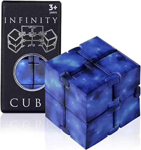 Vista 10 de Cubo infinito sensorial fidget, juego de fidgeting EDC para niños y adultos, minigadget genial, mejor para el alivio del estrés y la ansiedad