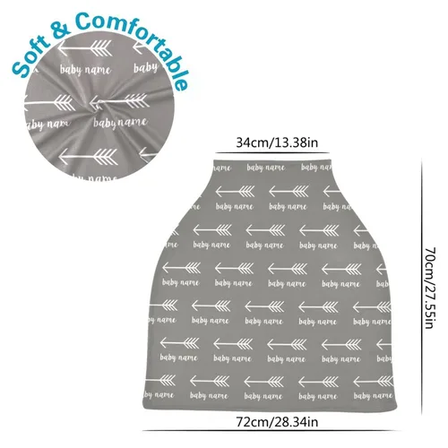 Vista 2 de Funda personalizada para asiento de automóvil de bebé para bebés, toldo de asiento de automóvil para niños, fundas de cochecito de lactancia