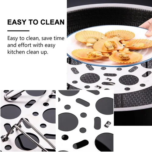 Vista 8 de Stainless Steel Steaming Rack for Eggs Fish and Crab