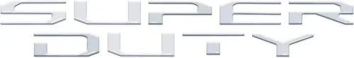 Vista 22 de Insertos de letras para capó, compatibles con Ford Super Duty 2017-2022 Gris Stone