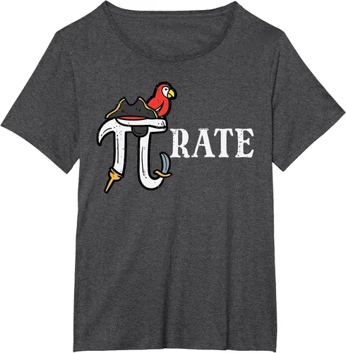 Vista 35 de Pirate Pi Funny Math Pie Halloween Disfraz Maestro Hombres Mujeres Camiseta Asphalt Grey
