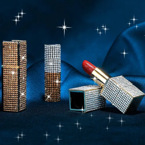 Vista 4 de 6 rollos de cinta de diamantes de imitación de Navidad, tiras autoadhesivas de diamantes de imitación, tiras de diamantes de cristal brillantes