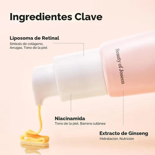 Vista 4 de Beauty of Joseon Revive Suero para Ojos con Retinal Niacinamida Corrección para Bolsas de Ojos Hinchados Líneas Finas Ojeras Arrugas, Cuidado