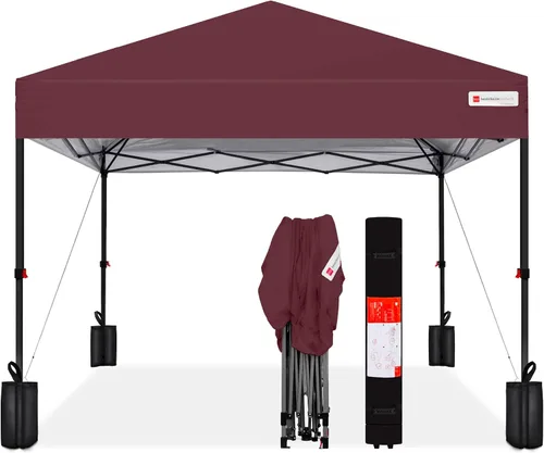 Vista 36 de Best Choice Products Carpa Toldo Desplegable de 10x10 pies para Instalación de 1 Persona, Refugio Portátil Instantáneo con Botón de 1 Toque