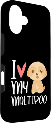 Vista 3 de iPhone 16 Maltipoo Dog Lover Hybrid Multipoo Breeder Heart Fur Parent Case