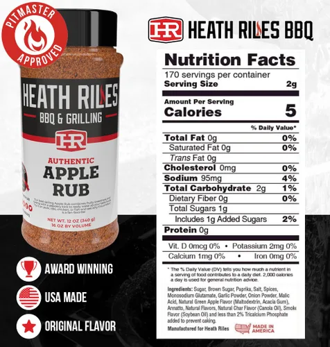 Vista 2 de Heath Riles BBQ Rub - Condimento BBQ de manzana - Receta de campeonato