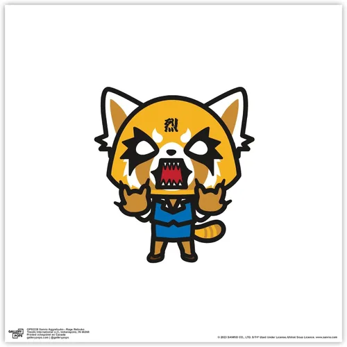 Vista 9 de Trends International Gallery Pops Sanrio Aggretsuko - Póster de pared de Rage Retsuko, 12.00 x 12.00 pulgadas, versión de marco negro