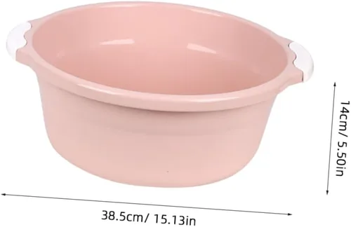 Vista 3 de Zerodeko Cubo de la tina 2 unids Cuenca de plástico Chic Moda Elegante Hogar Simple Lavabo de plástico Lavabo de plástico Lavabo de pie Lavabo