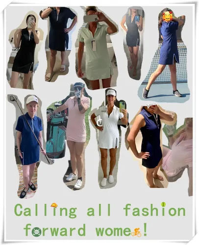 Vista 7 de Hiverlay Vestidos de tenis para mujer con 2 bolsillos, pantalones cortos integrados UPF 50+, vestido de golf para entrenamiento, vestidos atléticos