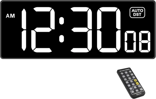 Vista 8 de Soobest - Reloj de pared digital con temporizador de cuenta regresiva remoto, temporizador eléctrico de segundos para gimnasio, sala de estar