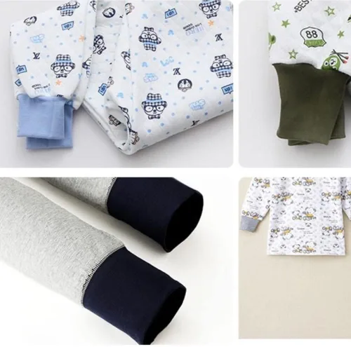 Vista 5 de 1 par de tela de algodón elástico de punto fino para coser camisas, tops y bricolaje (verde manzana, 1 par)