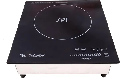 Vista 2 de SPT SR-657RTA: Comercial 220V 2600W Placa de inducción incorporada, negro/plata