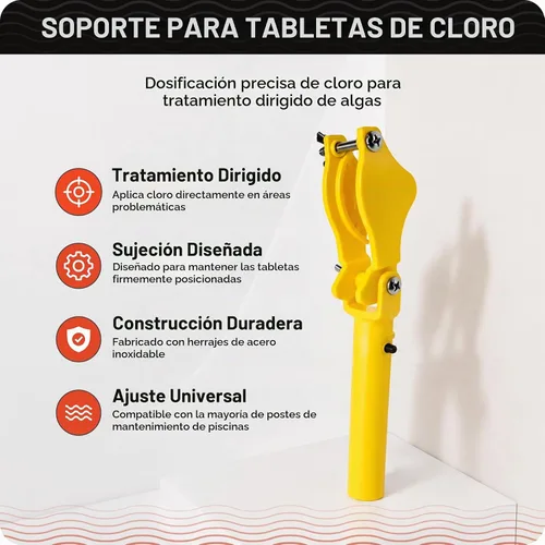 Vista 2 de Soporte para tableta de cloro de 3 pulgadas y depurador de piscina