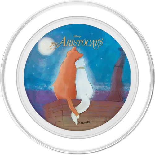 Vista 2 de Disney The Aristocats - PopSockets MagSafe PopGrip con logotipo de retrato en acuarela para iPhone