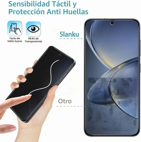 Vista 7 de Slanku Paquete de 3 protectores de pantalla de privacidad para Samsung Negro